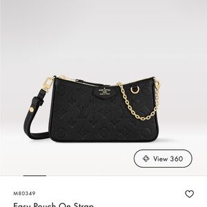 Louis Vuitton Easy Pouch on Strap black empreinte
